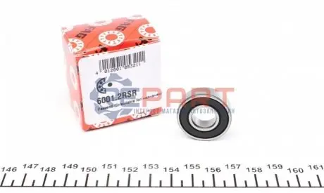 Фото 1 — Підшипник генератора (12x28x8) FAG (6001.2RSR) Фото Підшипник генератора (12x28x8) FAG (6001.2RSR) зображення 1