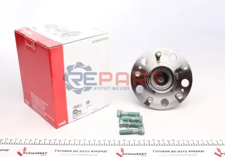 Комплект підшипника колеса задн HYUNDAI GRANDEUR, I40 I, I40 I CW, IX35, SONATA VI KIA CARENS III, OPTIMA, SPORTAGE III 1.6-Electric 09.06-05.19 FAG 713626690 Купити в Україні