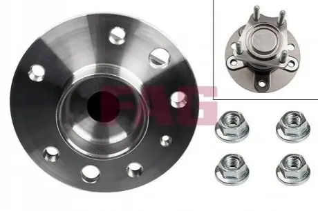 Комплект підшипника колеса задн (без ABS) CHEVROLET ZAFIRA OPEL ASTRA G, ASTRA G CLASSIC, COMBO, COMBO TOUR, MERIVA A, VECTRA A, VECTRA B, ZAFIRA A 1.2-2.6 02.93 FAG 713644020