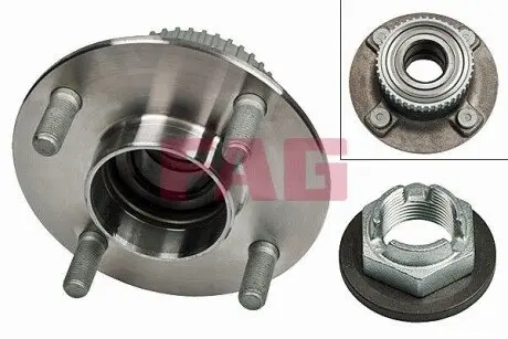 Комплект підшипника колеса задн (із ABS) FORD COUGAR, FIESTA, MONDEO I, MONDEO II 1.3-2.5 03.89-08.03 FAG 713678350