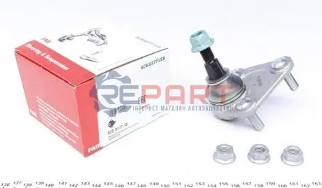 Шарова опора Лів/Прав (нижн передн) (діаметр конуса 15,6mm) AUDI A3, TT SEAT LEON, TOLEDO II VW GOLF IV, NEW BEETLE 1.4-3.2 09.96-06.06 FAG 825017710 Купити в Україні