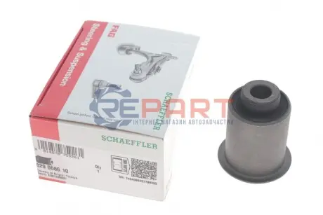 Фото Сайлентблок важеля (переднього/знизу/ззаду) Hyundai Santa Fe II/ix55 05-/ KIA Sorento II 09-15 FAG (829 0686 10) зображення 1