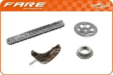 Фото Ланцюг ГРМ к-т Skoda Fabia/Roomster 03-15/VW Polo 01-14/Seat Ibiza IV 08- Fare (13859) зображення 1
