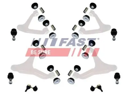 Рем/к-кт повний підвіски перед. (тяги стаб., кульові опори, с/блоки, втулки) Iveco Daily 99- FAST FT18000 Купити в Україні