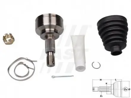 Шрус наружный Citroen C5/C8 Peugeot 407 2,0 16V 05- FAST FT25090K