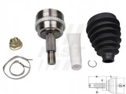 Фото ШРКШ (зовнішній) Renault Master 01- (28x36x167x51T) (+ABS) FAST (FT25092K) зображення 1