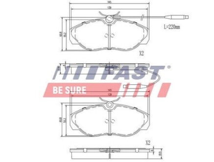 Тормозные колодки FAST FT29007