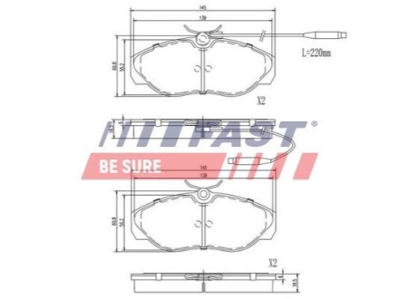 Тормозные колодки.) FAST FT29007HD