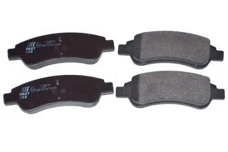 Комплект гальмівних колодок (передніх) Citroen C2/C4 04-/C3 09-/Berlingo/Peugeot 206/307 96-/207 06-/208 12 FAST FT29518