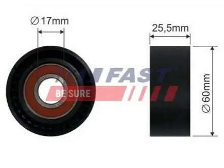 Ролик FAST FT44534