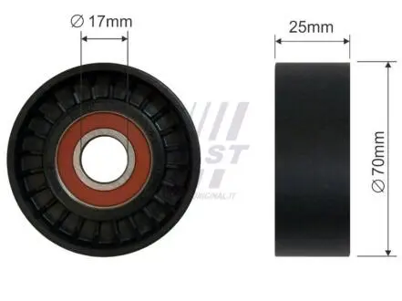 Фото Ролик генератора натяжной без механизма 3.0MJET ft Fiat Ducato 06-14,Ducato 14-,Iveco Daily E3 00-05 FAST (FT44551) зображення 1