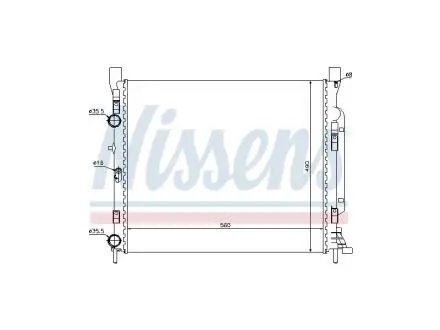 Фото Радіатор RENAULT KANGOO 08> 1.5 DCI FAST (FT55562) зображення 1