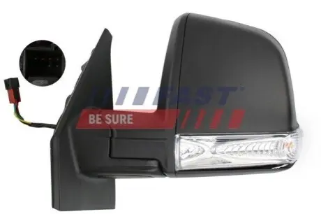 ЗЕРКАЛО FIAT DOBLO 09> ЭЛЕКТР. ЛЕВ ПОДОГРЕВ COMBI / PANORAMA 6 PIN FAST FT88348 Купити в Україні
