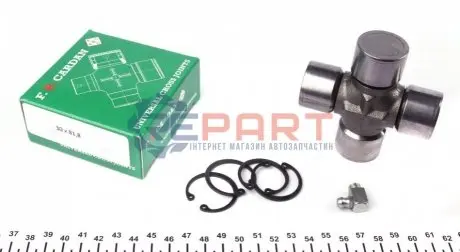 Хрестовина кардана Ford Transit 00- (30x81.8) (з масленкою) (INA) FBC 30818 Купити в Україні