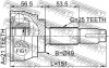 Шрус зовнішній 21x49x25 FEBEST (0210080) зображення 1
