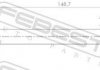 Свеча накаливания MB Sprinter 2.2CDI OM651 09- (7V) FEBEST 16642008 (фото 2)