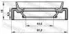 Сальник привода 43.5X61.2X10X15 HILUX/L200 2.4-2.8 14 FEBEST (95JAS-45611015L) изображение 2