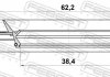 Сальник приводу 38.4x62.2x8x13 FEBEST 95MEY40620813C (фото 2)