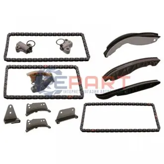 Фото Комплект ланцюга ГРМ Hyundai H-1 (TQ)/Kia Sorento I (JC) 2.5CRDi 01- FEBI BILSTEIN (100140) зображення 1