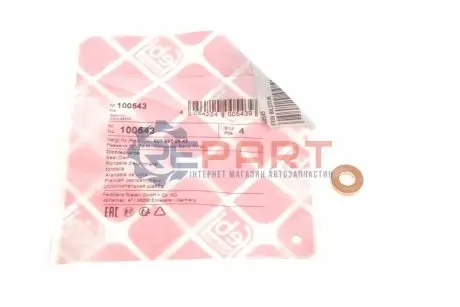 Фото Шайба під форсунку Renault Trafic 1.9-2.5DCI 01-14 K9K/F9Q FEBI BILSTEIN (100543) зображення 1