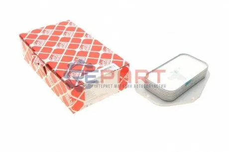 Фото Радіатор масляний Opel Astra/Vectra 1.6/1.8 LPG 05- (теплообмінник) (+ к-кт прокладок) FEBI BILSTEIN (101407) зображення 1
