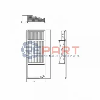 Повітряний фільтр Febi Bilstein 101663 Купити в Україні