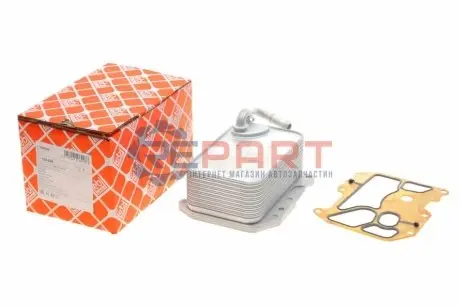 Фото Радіатор масляний Audi A4/A5/A6/A7/A8/Q5/Q7/Q8 3.0 TDI 14- (теплообмінник) FEBI BILSTEIN (106498) зображення 1