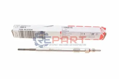 Свічка розжарювання Opel Astra J/K/Zafira C 1.6CDTI 13- (4.4V) M10x1.0 Febi Bilstein 106815 Купити в Україні
