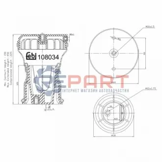 Пневмоподушка Febi Bilstein 108034