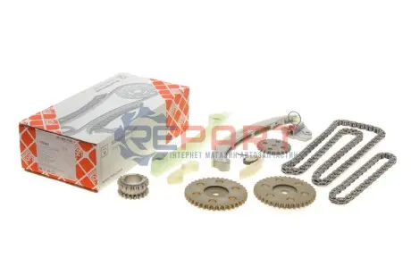 Комплект ланцюга ГРМ Ford Focus/Mondeo/Mazda 3/6 1.8-2.0 03-12/Volvo 1.8 04-12 (z=134/54) (симплекс) FEBI BILSTEIN 108920 Купити в Україні