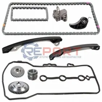 Комплект ГРМ (ланцюг + шестерня) DACIA DUSTER, LODGY NISSAN CUBE, JUKE, MICRA C+C III, MICRA III, NOTE, NV200, NV200 / EVALIA, QASHQAI I, TIIDA 1.0-1.6LPG 05.05 Febi Bilstein 109468