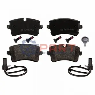 Комплект гальмівних колодок задн, AUDI A4 B8, A5, A6 ALLROAD C7, A6 C7, A7, A8 D4 PORSCHE MACAN 1.8-4.2D 11.09 Febi Bilstein 116016