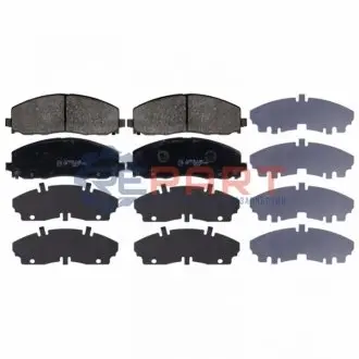 Комплект гальмівних колодок передн, CHRYSLER PACIFICA, TOWN & COUNTRY, VOYAGER V DODGE GRAND FIAT FREEMONT JEEP WRANGLER IV LANCIA VOYAGER 2.0-6.4 10.07 Febi Bilstein 116061