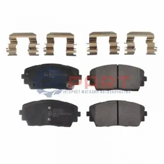 Комплект гальмівних колодок передн, KIA PICANTO II 1.0/1.0LPG/1.2 05.11-03.17 Febi Bilstein 116312