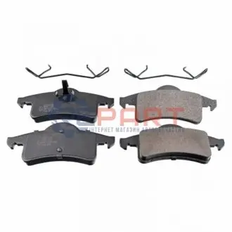 Комплект гальмівних колодок задн, JEEP CHEROKEE, GRAND CHEROKEE II 2.5-4.7 01.88-09.05 Febi Bilstein 116329