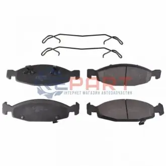 Комплект гальмівних колодок передн, JEEP GRAND CHEROKEE II 3.1D/4.0/4.7 10.98-09.05 Febi Bilstein 116392