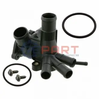 Фланець охолоджуючої рідини (кількість виходів: 6) SEAT IBIZA II VW GOLF II, JETTA II, POLO, POLO CLASSIC, POLO II 1.0/1.3 01.85-08.99 Febi Bilstein 14506 Купити в Україні