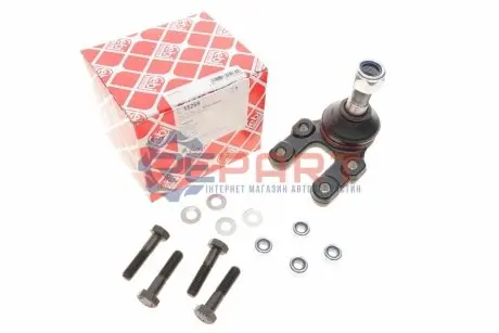 Шарова опора Лів/Прав (нижн передн) (діаметр конуса 19,6mm, з болтами) AUDI TT FORD MAVERICK NISSAN PATHFINDER I, PICK UP, TERRANO I, TERRANO II 1.8-3.0 03.86-09.07 Febi Bilstein 15269 Купити в Україні
