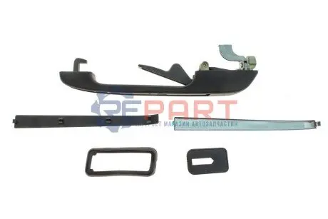Ручка дверей задн Прав (зовнішн, чорн) VW GOLF I, GOLF II, JETTA II, PASSAT B1, PASSAT B2, TRANSPORTER T3 05.73-04.93 Febi Bilstein 15442 Купити в Україні