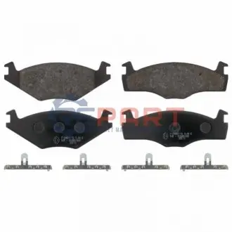 Комплект гальмівних колодок передн, SEAT CORDOBA, IBIZA II VW GOLF I, GOLF II, JETTA II, PASSAT B2, POLO, SANTANA, SCIROCCO 1.0-2.2 01.81-10.02 Febi Bilstein 16076