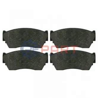 Комплект гальмівних колодок передн, NISSAN 100NX, SUNNY III 1.4/1.6/2.0D 03.90-05.95 Febi Bilstein 16204 Купити в Україні