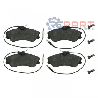 Комплект гальмівних колодок передн, CITROEN BERLINGO, XSARA PEUGEOT 306, PARTNER 1.1-Electric 04.93-12.15 Febi Bilstein 16237