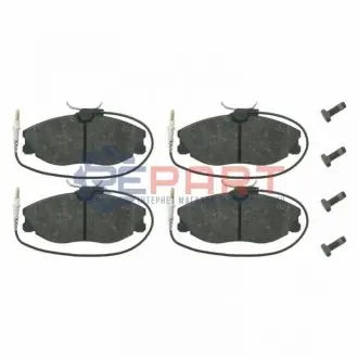 Комплект гальмівних колодок передн, CITROEN XSARA, ZX PEUGEOT 306, 406, 607 1.9D-3.0 11.95-07.11 Febi Bilstein 16257