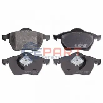 Комплект гальмівних колодок передн, AUDI A3, A4 B5, TT SEAT IBIZA III, LEON, TOLEDO II SKODA OCTAVIA I VW BORA, BORA I, GOLF III, GOLF IV, NEW BEETLE, PASSAT B5, POLO IV 1.6-3.2 01.92-12.10 Febi Bilstein 16338