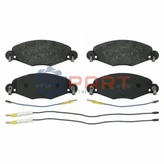 Комплект гальмівних колодок передн, CITROEN C5 I, C5 II 2.0D/2.2D/3.0 03.01-09.08 Febi Bilstein 16419