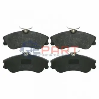 Комплект гальмівних колодок передн, CITROEN BERLINGO, XSARA PICASSO PEUGEOT 206, 307, PARTNER 1.1-Electric 05.96 Febi Bilstein 16421