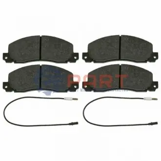 Комплект гальмівних колодок передн, OPEL ARENA RENAULT 30, TRAFIC 1.4-2.6 07.78-12.01 Febi Bilstein 16443 Купити в Україні