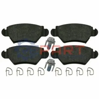Комплект гальмівних колодок задн, OPEL ASTRA G, ASTRA G CLASSIC, ASTRA H, ASTRA H CLASSIC, COMBO, COMBO TOUR, CORSA C, ZAFIRA A 1.2-2.2D 02.98 Febi Bilstein 16445 Купити в Україні