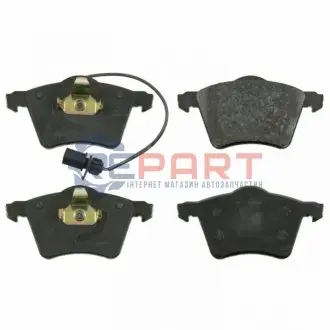 Комплект гальмівних колодок передн, FORD GALAXY I, GALAXY MK I SEAT ALHAMBRA VW CALIFORNIA T4 CAMPER, SHARAN, TRANSPORTER T4 1.9D-2.8 07.90-03.10 Febi Bilstein 16458 Купити в Україні