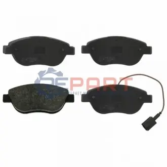 Комплект гальмівних колодок передн, ABARTH 500 / 595 / 695, 500C / 595C / 695C FIAT BRAVO, BRAVO II, DOBLO, DOBLO CARGO, GRANDE PUNTO, IDEA, LINEA, MULTIPLA, PUNTO, PUNTO EVO 1.3D-2.0D 04.99 Febi Bilstein 16554